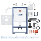 Комплект инсталляции для унитаза, GROHE Rapid SL 5 в 1 с панелью смыва Skate Cosmopolitan, хром (38827000)