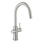 Смеситель для кухни GROHE Blue Home с системой фильтрации, охлаждения и газирования воды, Wi-Fi, суперсталь (31541DC0)