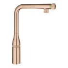 Смеситель для кухни GROHE Essence SmartControl с вытяжным изливом, теплый закат матовый (31615DL0)