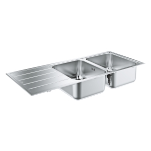 Мойка GROHE K500 с корзинчатым вентилем, нержавеющая сталь (31588SD1)