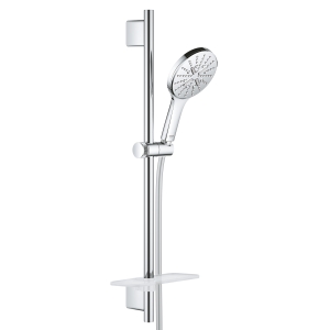 Душевой гарнитур GROHE RainShower SmartActive 130 с мыльницей, 3 режима струи, душевая штанга 600 мм, 12 л/мин, хром (26546000)