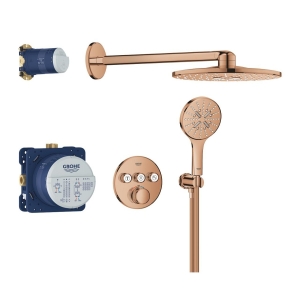 Душевая система GROHE Grohtherm SmartControl с термостатом для душа, теплый закат глянец (34863DA0)