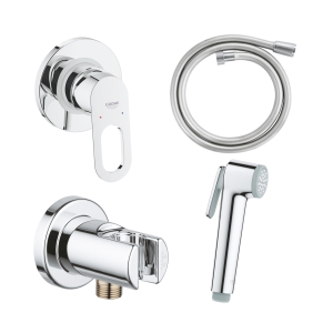 Набор для гигиенического душа GROHE BauLoop скрытого монтажа, хром (125078)