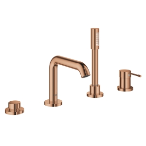 Смеситель для ванны GROHE Essence на 4 отверстия, на край ванны, теплый закат глянец (19578DA1)
