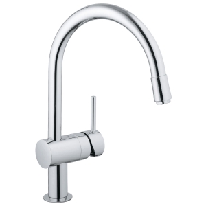 Смеситель для кухни GROHE Minta с вытяжным C-изливом, хром (32918000)