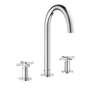 Смеситель для раковины GROHE Atrio двухвентильный на 3 отверстия, хром (20008003)