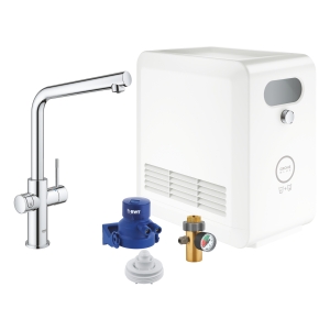 Смеситель для кухни GROHE Blue Professional с функцией фильтрации, с системой охлаждения и газирования воды, Wi-Fi, хром (31347003)