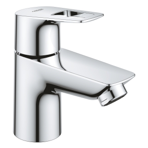 Кран для раковины GROHE BauLoop, без функции смешивания, гладкий корпус, хром (20422001/U) (УЦЕНКА - Царапины на корпусе)