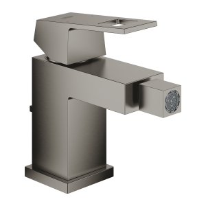 Смеситель для биде GROHE Eurocube с донным клапаном, темный графит матовый (23138AL0)