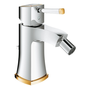 Смеситель для биде GROHE Grandera с донным клапаном, хром/золото (23315IG0)