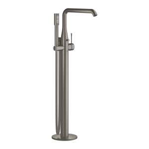 Внешняя часть смесителя для ванны GROHE Essence напольного монтажа, темный графит матовый (23491AL1)