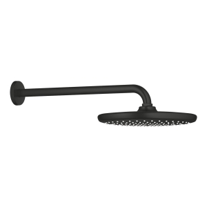 Верхний душ GROHE Tempesta 250, 9,5 л/мин, 1 режим, 380 мм, черный матовый (266682430)