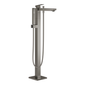 Внешняя часть смесителя для ванны GROHE Eurocube напольного монтажа, темный графит матовый (23672AL1)