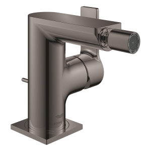 Смеситель для биде GROHE Allure с донным клапаном, темный графит глянец (24160A01)
