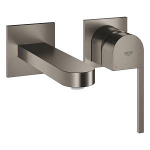Внешняя часть смесителя для раковины GROHE Plus на 2 отверстия, M-Size, темный графит матовый (29303AL3)
