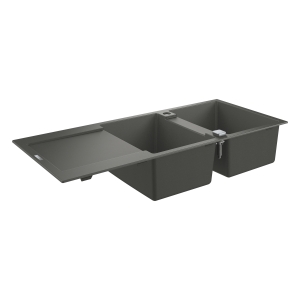 Мойка GROHE K500 с двумя чашами, 1160 x 500 мм, серый гранит (31647AT0)