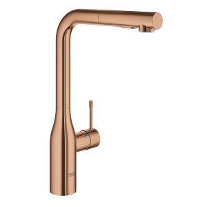Смеситель для кухни GROHE Essence с вытяжным душем, теплый закат глянец (30270DA0)