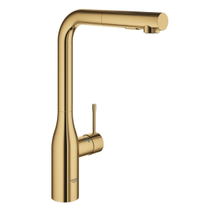 Смеситель для кухни GROHE Essence с вытяжным душем, холодный рассвет глянец (30270GL0)