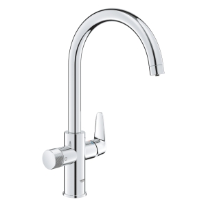 Смеситель для кухни GROHE Blue Pure StartCurve с функцией фильтрации, без фильтра в комплекте, хром (30592000)