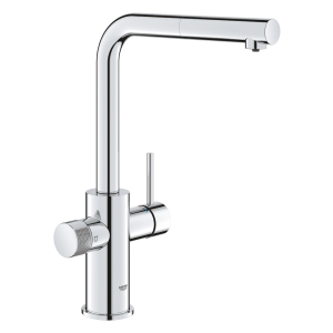 Смеситель для кухни GROHE Blue Pure Minta c вытяжным изливом, функцией фильтрации, без фильтра в комплекте, хром (30601000)