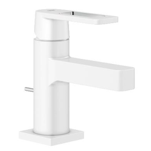 Смеситель для раковины GROHE Quadra с донным клапаном, уменьшенный, белая луна (32632LS0)