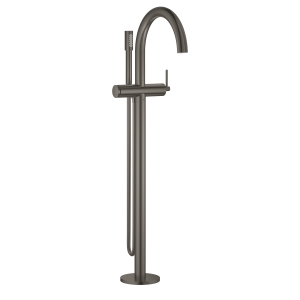 Внешняя часть смесителя для ванны GROHE Atrio напольного монтажа, темный графит матовый (32653AL3)