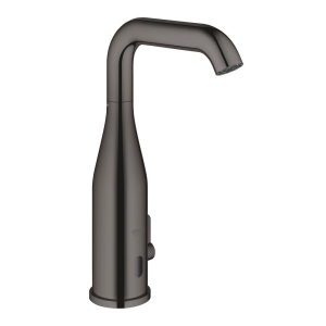 Смеситель для раковины GROHE Essence E инфракрасный, с регулировкой температуры, питание от батареи 6V, темный графит глянец (36445A00)