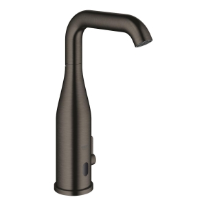 Смеситель для раковины GROHE Essence E инфракрасный, с регулировкой температуры, питание от батареи 6V, темный графит матовый (36445AL0)