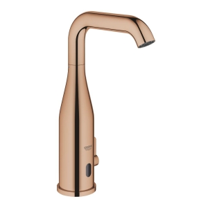 Смеситель для раковины GROHE Essence E инфракрасный, с регулировкой температуры, питание от батареи 6V, теплый закат глянец (36445DA0)