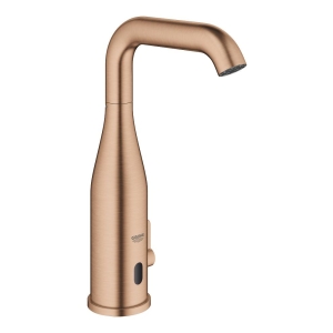 Смеситель для раковины GROHE Essence E инфракрасный, с регулировкой температуры, питание от батареи 6V, теплый закат матовый (36445DL0)