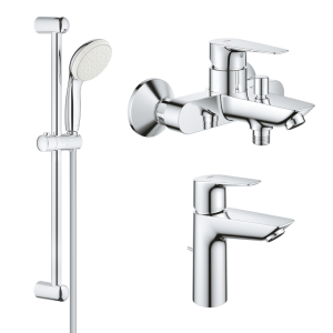 Комплект смесителей GROHE BauEdge с душевым гарнитуром, хром (NB0063)