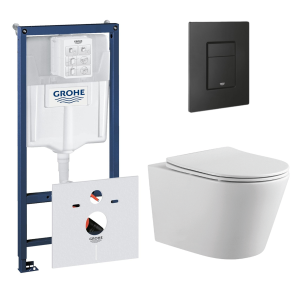 Комплект инсталляции GROHE 38811KF0 с унитазом Aquatek ВЕГА и сиденьем с микролифтом (NW0195)
