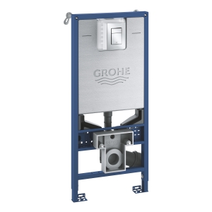 Комплект инсталляции для унитаза, GROHE Rapid SLX 3 в 1, с панелью смыва Skate Cosmopolitan S, хром (39603000)