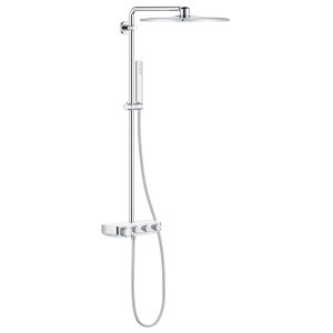 Душевая система GROHE Euphoria SmartControl System 310 Cube Duo с термостатом для душа, белая луна (26508LS0)