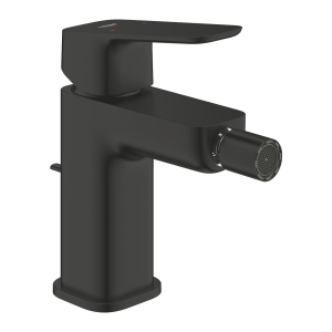 Смеситель для биде GROHE Cubeo с донным клапаном, S-size, черный матовый (1018102430)