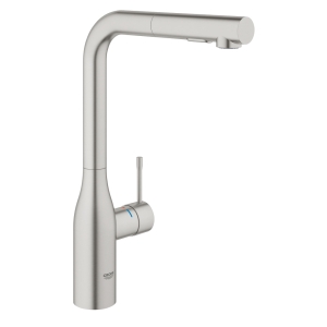Смеситель для кухни GROHE Essence с вытяжным изливом 2jet, суперсталь (30504DC0)