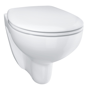 Унитаз подвесной с сиденьем с микролифтом GROHE Bau Ceramic, альпин-белый (39351000)