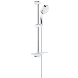 Душевой гарнитур GROHE Tempesta Cosmopolitan 100 с мыльницей, 1 режим струи, душевая штанга 600 мм, 7 л/мин, хром (26083002)