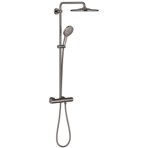 Душевая система GROHE Rainshower SmartActive 310 с термостатом для душа, темный графит глянцевый (26836A00)