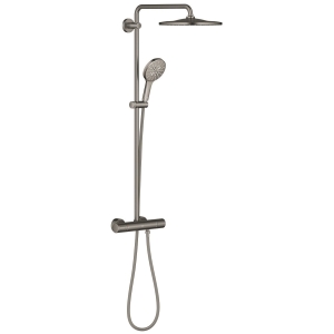 Душевая система GROHE Rainshower SmartActive 310 с термостатом для душа, темный графит матовый (26836AL0)