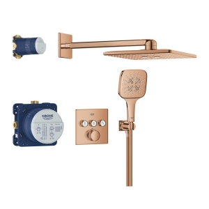 Душевая система GROHE Grohtherm SmartControl с термостатом для душа, теплый закат глянец (34864DA0)