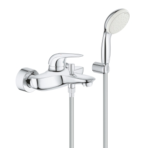 Смеситель для ванны GROHE Eurostyle Solid с душевым гарнитуром, хром (2372930A)