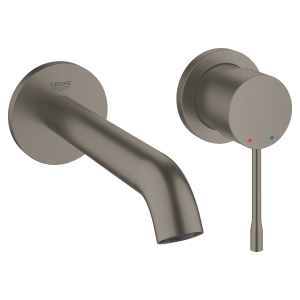 Внешняя часть смесителя для раковины GROHE Essence на 2 отверстия, M-Size, темный графит матовый (19408AL1)