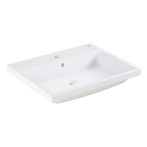 Раковина GROHE Cube Ceramic полувстраиваемая 60 см, альпин-белый (3947900H)