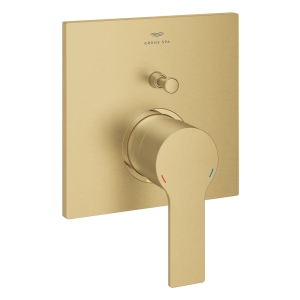 Внешняя часть смесителя для ванны GROHE Allure скрытого монтажа на 2 потребителя, квадратная, холодный рассвет матовый (19315GN1)