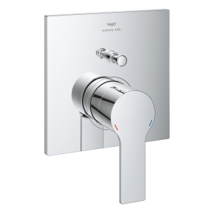 Внешняя часть смесителя для ванны GROHE Allure скрытого монтажа на 2 потребителя, квадратная, хром (19315001)
