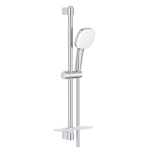 Душевой гарнитур GROHE Tempesta Cube 110 с мыльницей, 3 режима струи, душевая штанга 600 мм, 13,5 л/мин, хром (27929003)