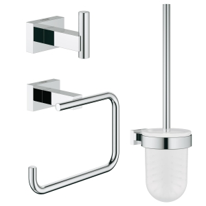 Набор аксессуаров 3 в 1, GROHE Essentials Cube, хром, (40757001)