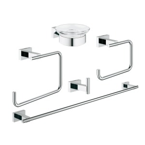 Набор аксессуаров GROHE Essentials Cube (5 предметов), хром (40758001)