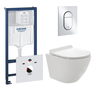 Комплект инсталляции GROHE NW0145/S с унитазом AQUAme AQM2002PRO и сиденьем с микролифтом (NW0183)